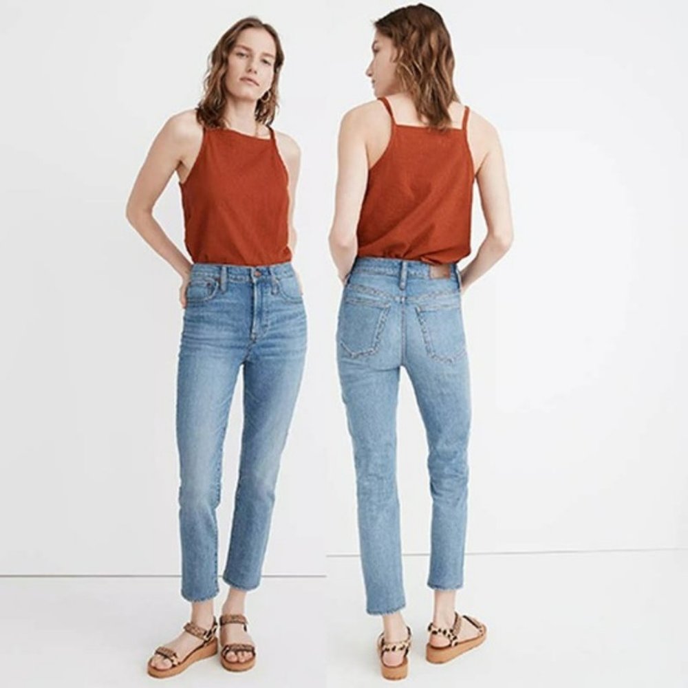Madewell Perfect Vintage Cropped Denim Jeans Women's Cartigan Wash Size: 26